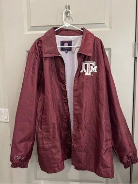 Vintage Texas A&M Maroon Windbreaker Jacket